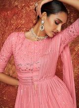 Load image into Gallery viewer, Pink Color Embroidered Stylish Lehenga fashionandstylish.myshopify.com