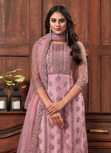 Load image into Gallery viewer, Pink Color Heavy Embroidered Plazzo Style Suit fashionandstylish.myshopify.com