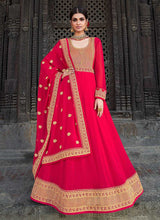 Load image into Gallery viewer, Pink Embroidered Stylish Kalidar Gown Style Anarkali fashionandstylish.myshopify.com
