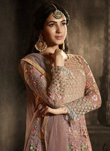 Load image into Gallery viewer, Pink Floral Embroidered Heavy Anarkali Suit fashionandstylish.myshopify.com
