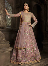 Load image into Gallery viewer, Pink Floral Embroidered Heavy Anarkali Suit fashionandstylish.myshopify.com