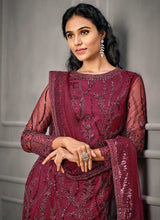 Load image into Gallery viewer, Pink Heavy Embroidered Designer Stylish Pant Suit fashionandstylish.myshopify.com