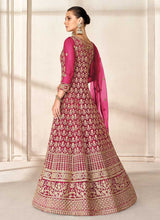 Load image into Gallery viewer, Pink Heavy Embroidered High Slit Style Anarkali fashionandstylish.myshopify.com