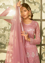Load image into Gallery viewer, Pink Heavy Embroidered Kalidar Anarkali Style