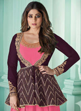 Load image into Gallery viewer, Pink Heavy Embroidered Purple Color Jacket Style Suit fashionandstylish.myshopify.com