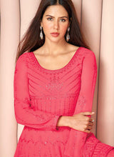 Load image into Gallery viewer, Pink Heavy Embroidered Stylish Sharara Suit fashionandstylish.myshopify.com