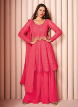 Load image into Gallery viewer, Pink Heavy Embroidered Stylish Sharara Suit fashionandstylish.myshopify.com