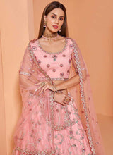 Load image into Gallery viewer, Pink Heavy Floral Embroidered Stylish Lehenga Choli fashionandstylish.myshopify.com