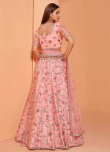 Load image into Gallery viewer, Pink Heavy Floral Embroidered Stylish Lehenga Choli fashionandstylish.myshopify.com