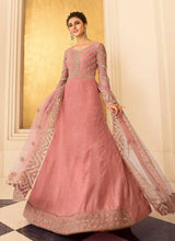 Load image into Gallery viewer, Pink Heavy Neck Embroidered Gown Style Anarkali fashionandstylish.myshopify.com