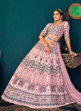 Load image into Gallery viewer, Pink Multicolor Heavy Embroidered Designer Lehenga Choli fashionandstylish.myshopify.com