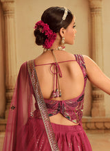 Load image into Gallery viewer, Pink Shaded Heavy Embroidered Stylish Lehenga Choli
