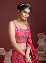 Load image into Gallery viewer, Pink Two Tone Stylish Lehenga Choli