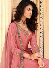 Load image into Gallery viewer, Pink and Gold Designer Heavy Embroidered Lehenga fashionandstylish.myshopify.com