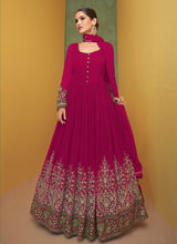 Load image into Gallery viewer, Pink and Gold Heavy Embroidered Anarkali Suit