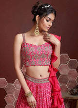 Load image into Gallery viewer, Pink and Gold Stylish Lehenga Choli