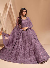 Load image into Gallery viewer, Purple Floral Embroidered Stylish Lehenga Choli fashionandstylish.myshopify.com
