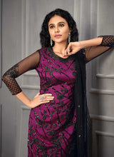 Load image into Gallery viewer, Purple Heavy Embroidered Designer Stylish Pant Suit fashionandstylish.myshopify.com