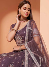 Load image into Gallery viewer, Purple Heavy Floral Embroidered Stylish Lehenga Choli fashionandstylish.myshopify.com