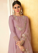 Load image into Gallery viewer, Purple Heavy Neck Embroidered Gown Style Anarkali fashionandstylish.myshopify.com