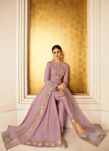 Load image into Gallery viewer, Purple Heavy Neck Embroidered Gown Style Anarkali fashionandstylish.myshopify.com