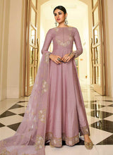 Load image into Gallery viewer, Purple Heavy Neck Embroidered Gown Style Anarkali fashionandstylish.myshopify.com