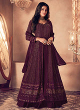 Load image into Gallery viewer, Purple Sequin Embroidered Slit Style Lehenga fashionandstylish.myshopify.com