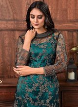 Load image into Gallery viewer, Rama and Black Heavy Embroidered Pant Style Suit fashionandstylish.myshopify.com
