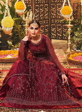 Load image into Gallery viewer, Red Heavy Embroidered Kalidar Anarkali fashionandstylish.myshopify.com