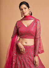 Load image into Gallery viewer, Red Sequin Heavy Embroidered Designer Lehenga Choli fashionandstylish.myshopify.com