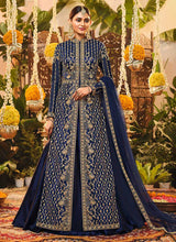 Load image into Gallery viewer, Royal Blue Heavy Embroidered Jacket Style Suit fashionandstylish.myshopify.com