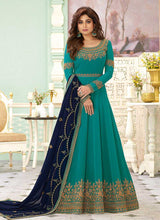 Load image into Gallery viewer, Sea Green Heavy Embroidered Floor touch Anarkali fashionandstylish.myshopify.com