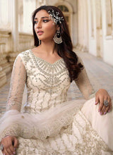 Load image into Gallery viewer, White Heavy Embroidered Stylish Palazzo Suit fashionandstylish.myshopify.com