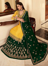 Load image into Gallery viewer, Yellow And Green Heavy Embroidered Festive Wear Lehenga fashionandstylish.myshopify.com
