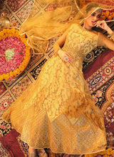 Load image into Gallery viewer, Yellow Heavy Embroidered Kalidar Anarkali fashionandstylish.myshopify.com