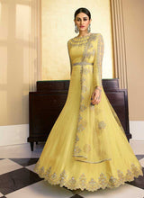 Load image into Gallery viewer, Yellow Heavy Neck Embroidered Gown Style Anarkali fashionandstylish.myshopify.com