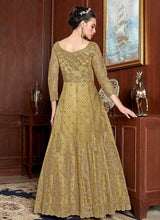 Load image into Gallery viewer, Yellow and Gold Heavy Embroidered Gown Style Anarkali fashionandstylish.myshopify.com