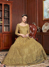 Load image into Gallery viewer, Yellow and Gold Heavy Embroidered Gown Style Anarkali fashionandstylish.myshopify.com