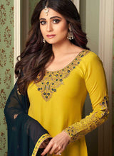 Load image into Gallery viewer, Yellow and Gold Embroidered Sharara Style Suit fashionandstylish.myshopify.com