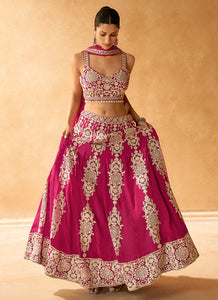 Affordable Pink Embroidered Lehenga