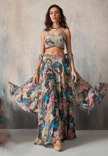 Load image into Gallery viewer, Alluring Embroidered Blue Lehenga Set
