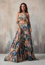 Load image into Gallery viewer, Alluring Embroidered Blue Lehenga Set
