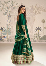 Load image into Gallery viewer, Classic Partywear Embroidered Green Anarkali Gown
