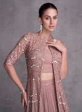 Load image into Gallery viewer, Elegant Dusty Lavender Embroidered Lehenga
