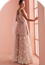 Load image into Gallery viewer, Elegant Embriodered Partywear Pastel Pink Sharara Set
