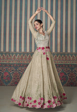 Load image into Gallery viewer, Exquisite Embroidered Beige Gown Timeless Elegance
