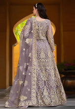 Load image into Gallery viewer, Elegant Purple Heavy Embroidered Designer Anarkali
