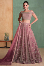 Load image into Gallery viewer, Embroidered Elegance Pink Lehenga Choli
