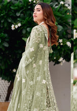 Load image into Gallery viewer, Embroidered Mehendi Green Anarkali Suit
