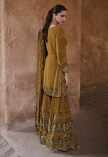 Load image into Gallery viewer, Exquisite Embroidered Yellow Sharara Suit
